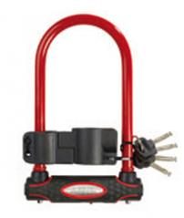 Fahrradzubehör BÜGELSCHLOß/8195COL MIT HALTER ROT 210MMX110X13MM ROT