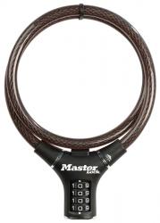 Fahrradzubehör KABELSCHLOß ZAHLENKOMBI  0,90MX12MM SCHWARZ VINYLBESCHICHTET