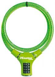 Fahrradzubehör KABELSCHLOß ZAHLENKOMBI  0,90MX12MM GRÜN VINYLBESCHICHTET