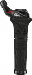 Freizeit Drehgriffschalter GX 2x11 schwarz-rot / 11-fach / hinten