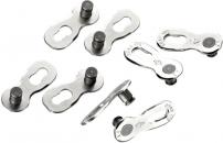 Freizeit Kettenverschluß-Glied Power Lock Kettenverschluss Power Lock für 11-fach Ketten, 4er Packung, silber