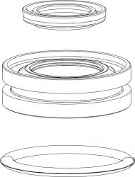 Freizeit Zugstufenschaftführung SIDB, Revelation, Bluto RLT, 32mm Für Zugstufenschaft mit 12,5mm