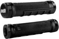 Freizeit ODI MTB Griffe Ruffian MX Lock-On schwarz schwarze Klemmringe