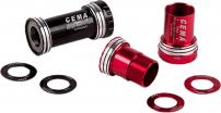 Freizeit Innenlager BBright42 Interlock schwarz / Edelstahl / SRAM GXP / 24 - 22 mm