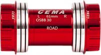 Freizeit Innenlager OSBB Interlock rot / Keramik / SRAM GXP / 24 - 22 mm