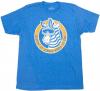Freizeit T-Shirt Zebra blau L