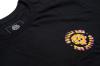 Freizeit Odyssey T-Shirt Bethel schwarz, Logo gelb/pink fade, XXL 