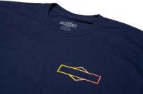 Freizeit T-Shirt BIG-S navy mit rot/gelb XL