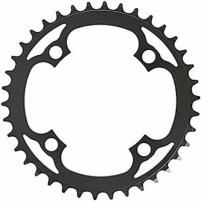 Freizeit Kettenblatt MTB Singlespeed mattschwarz / 38T / Aluminium