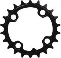 Freizeit MTB Kettenblatt - 3x9/10 mattschwarz / Aluminium / 24T
