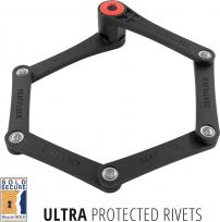 Freizeit Voxom Fahrradschloss Foldylock Forever schwarz-gold 
