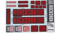 Werkstatt & Lagerung DEKOR SET ROCKSHOX 30/32 MM ROT 2018+