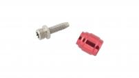 Sram  DISC BRAKE HOSE FITTING KIT - (INCLUDES 1 THREADED HOSE BARB, 1 RED COMP FITTING) - AVID & SRAM BRAKES (INCLUDES 1 THREADED HOSEBARB, 1 RED COMP FITTING) QTY 1 - STEALTHAMAJIG
