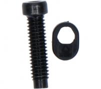 End adjusting screw and plate