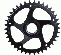 Antrieb und Schaltung KMC Kettenblatt CrMo, schwarz 11/128", für Bosch Gen.4