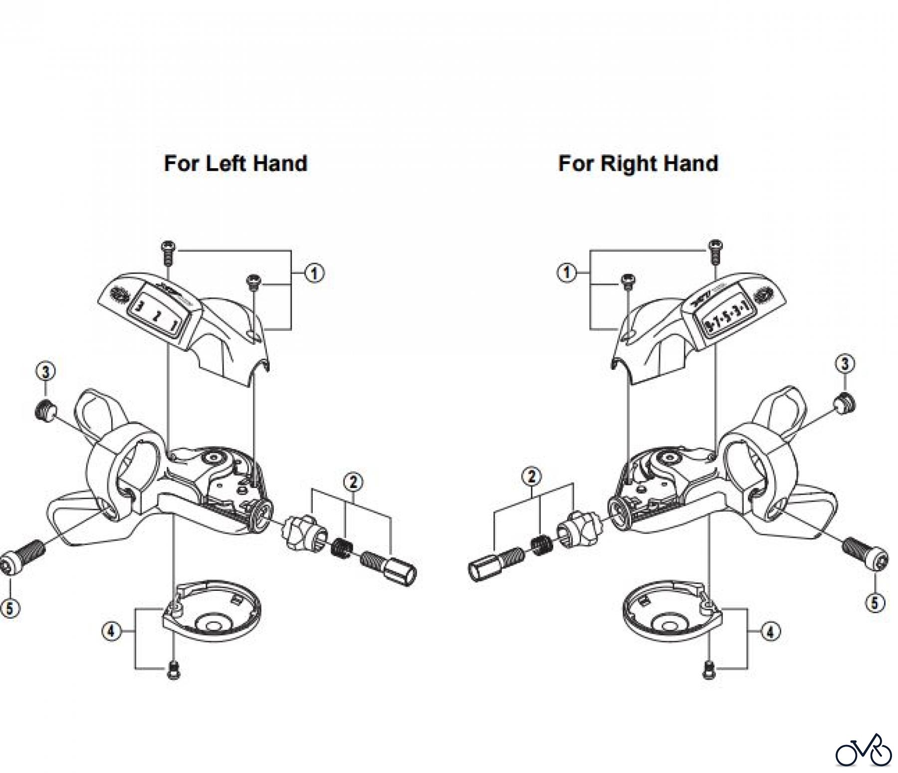  Shimano SL Shift Lever - Schalthebel SL-T660 DEORE LX Rapidfire Lever