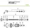 Shimano FH Free Hub - Freilaufnabe Ersatzteile FH-4400, 2000 SHIMANO TIAGRA Kassettennabe 9-fach