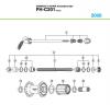 Shimano FH Free Hub - Freilaufnabe Ersatzteile FH-C201 SHIMANO C-SERIE Kassettennabe 8-fach