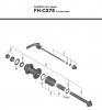 Shimano FH Free Hub - Freilaufnabe Ersatzteile FH-CX75 -3551 Kassettennabe 10-/11-fach für Scheibenbremse