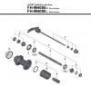Shimano FH Free Hub - Freilaufnabe Ersatzteile FH-M4050 -3684  ALIVIO  Kassettennabe 