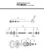 Shimano FH Free Hub - Freilaufnabe Ersatzteile FH-M525-A -3287 DEORE Kassettennabe 8-/9-fach