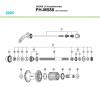 Shimano FH Free Hub - Freilaufnabe Ersatzteile FH-M580, 2005 DEORE LX Kassettennabe 9-/8-fach