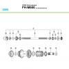 Shimano FH Free Hub - Freilaufnabe Ersatzteile FH-M600, 2005 HONE Hinterradnabe für Scheibenbremse