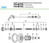Shimano FH Free Hub - Freilaufnabe Ersatzteile FH-M755 DEORE XT Kassettennabe (9-fach) für Scheibenbremse