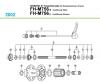 Shimano FH Free Hub - Freilaufnabe Ersatzteile FH-M756 -2099, 2002 SHIMANO XT Kassettennabe (für Scheibenbremse / 9-fach)
