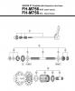 Shimano FH Free Hub - Freilaufnabe Ersatzteile FH-M756-A -3295 DEORE XT Freehub (8/9/10-Speed) for Disc Brake