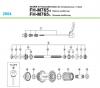 Shimano FH Free Hub - Freilaufnabe Ersatzteile FH-M765 DEORE XT Kassettennabe (für Scheibenbremse / 9-fach