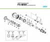 Shimano FH Free Hub - Freilaufnabe Ersatzteile FH-M800, 2004 SAINT Kassettennabe für Scheibenbremse