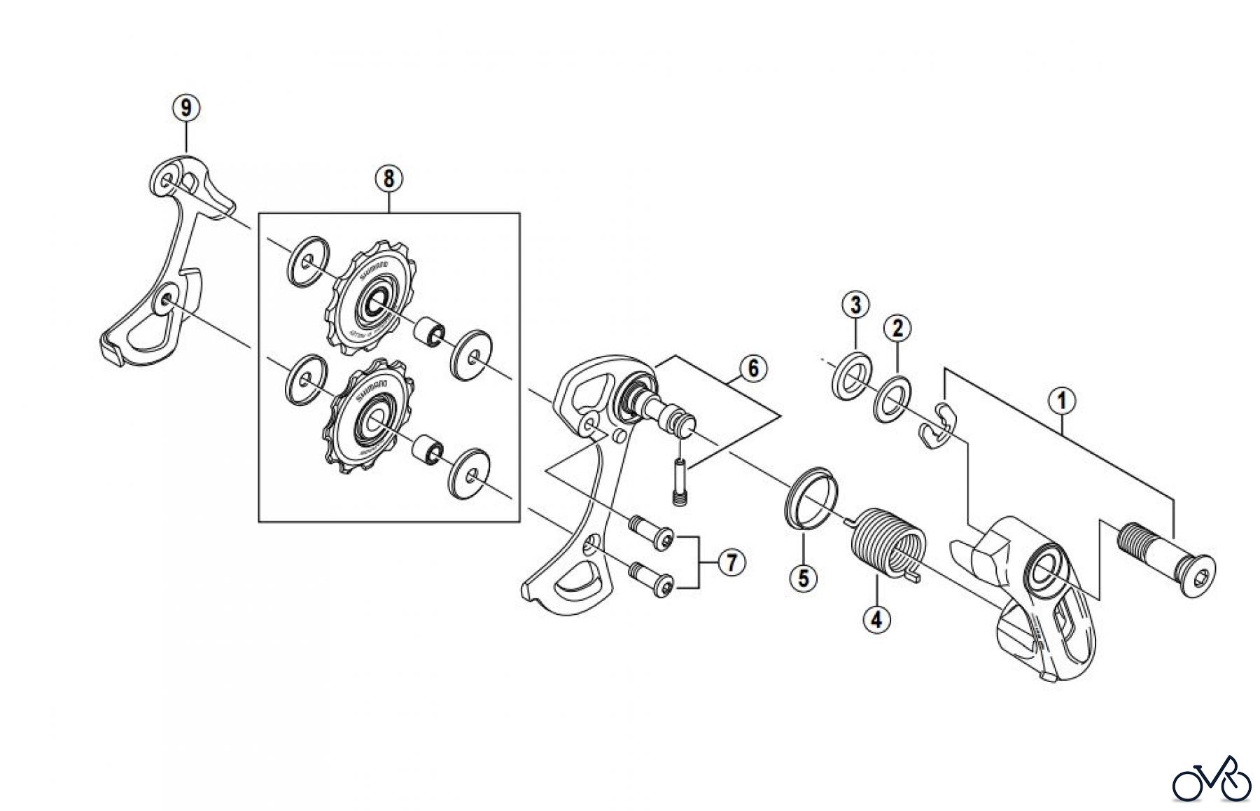  Shimano CT Chain Tensioner - Kettenspanner CT-S500 -2630 ALFINE Chain Tensioner