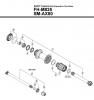 Shimano FH Free Hub - Freilaufnabe Ersatzteile FH-M825 SAINT Freehub (8/9/10-Speed) for Disc Brak