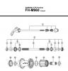 Shimano FH Free Hub - Freilaufnabe Ersatzteile FH-M960, 2002 SHIMANO XTR Freehub 9-Speed