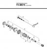 Shimano FH Free Hub - Freilaufnabe Ersatzteile FH-M975 -12547 XTR Freehub (8/9-Speed)
