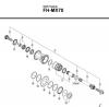 Shimano FH Free Hub - Freilaufnabe Ersatzteile FH-MX70 -2658B DXR Freehub