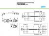 Shimano FH Free Hub - Freilaufnabe Ersatzteile FH-R050 2000 Kassettennabe (Klemmrollenfreilauf) 7-fach