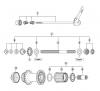 Shimano FH Free Hub - Freilaufnabe Ersatzteile FH-T665 DEORE LX Freehub (8/9-Speed) 