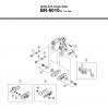 Shimano BR Brake - Bremse Ersatzteile BR-9010-R -3462  DURA-ACE Caliper Brake  For Rear