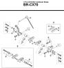 Shimano BR Brake - Bremse Ersatzteile BR-CX70 -3223A CYCLOCROSS Cantilever Brake