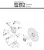 Shimano BR Brake - Bremse Ersatzteile BR-M375 -R -3230 Rear Disc Brake