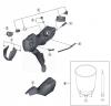 Shimano ST Rapidfire- Schaltbremshebel Ersatzteile ST-RS505, Dual Control Lever (For Disc Brake)