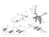 Shimano BR Brake - Bremse Ersatzteile BR-R9100 DURA-ACE Caliper Brake