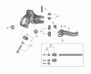 Shimano BL Brake Lever - Bremshebel Ersatzteile BL-RX812 GRX Sub Brake Lever For Disc Brake