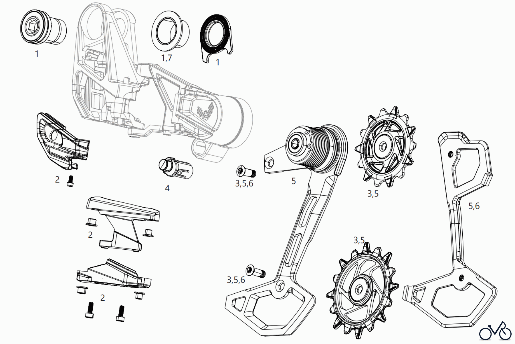  Sram Sram XX / X0 EAGLE TRANSMISSION REAR DERAILLEUR