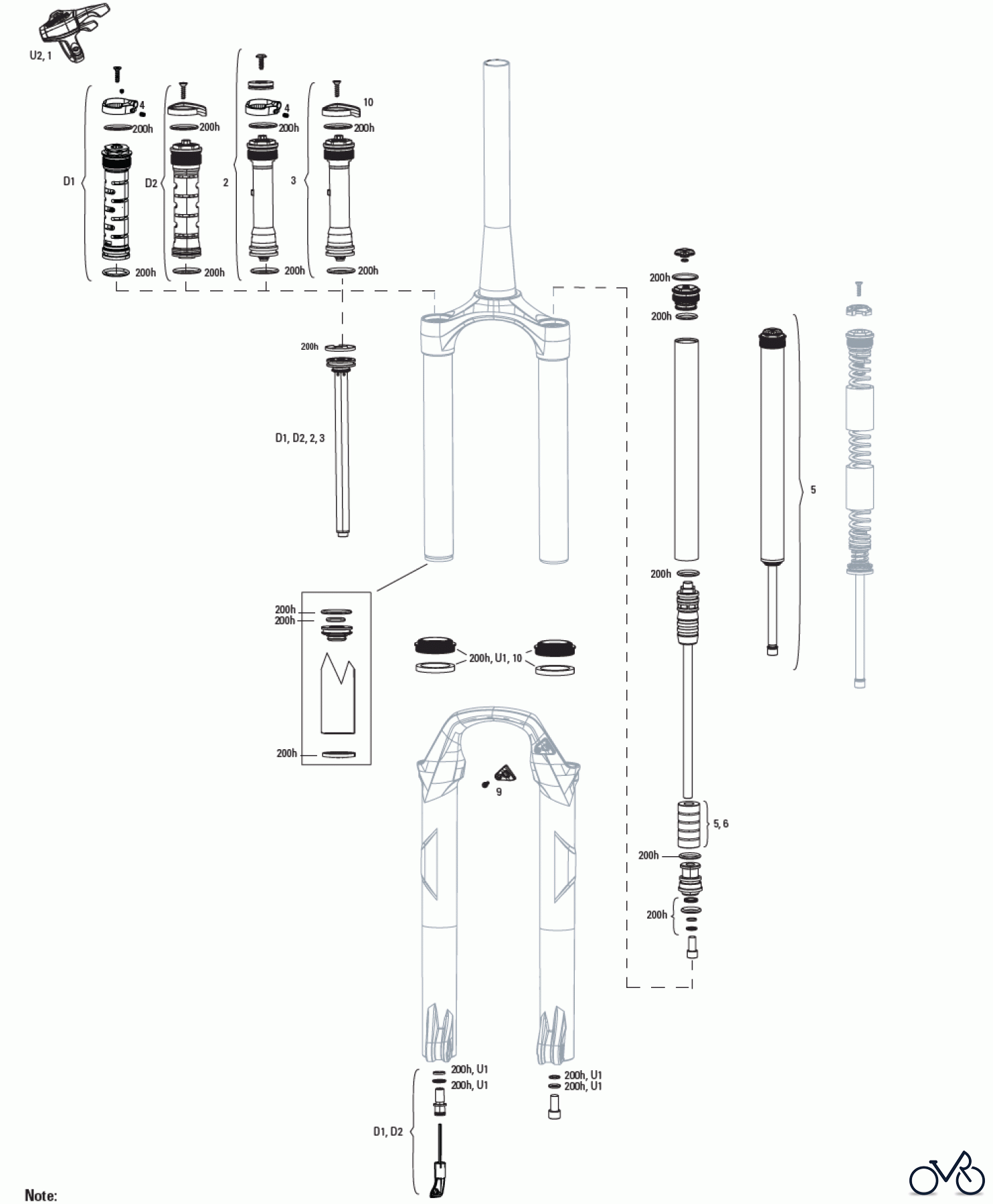  Sram RockShox RECON TK B1/ RL B1 (2020)