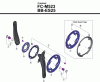 Shimano FC Front Chainwheel - Kurbelsatz, Vorderes Kettenblatt Ersatzteile FC-M523