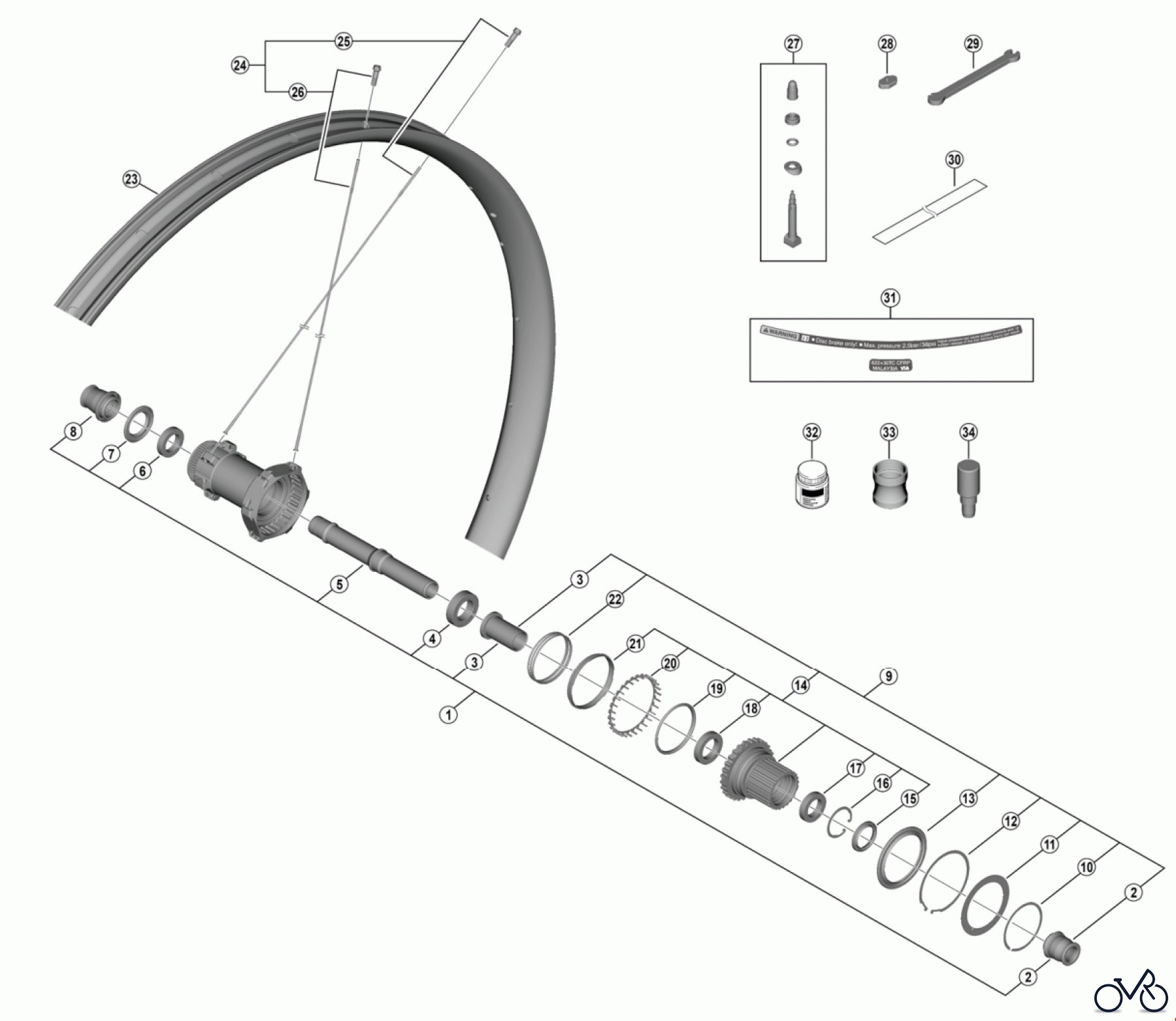 Shimano WH Wheels - Laufräder WH-M9200-TL-R12-B-29 -5123