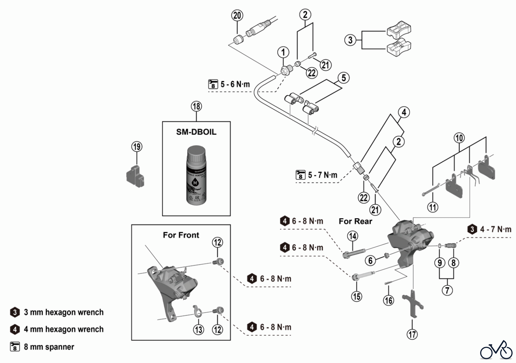 Shimano BR Brake - Bremse BR-U6030 (-5045) CUES Disc Brake